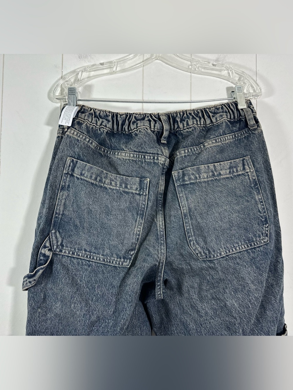 Arizona Jean Sz 10 Skater Jeans Highest Rise Slouchy Hip Thigh Carpenter Denim - Picture 6 of 12